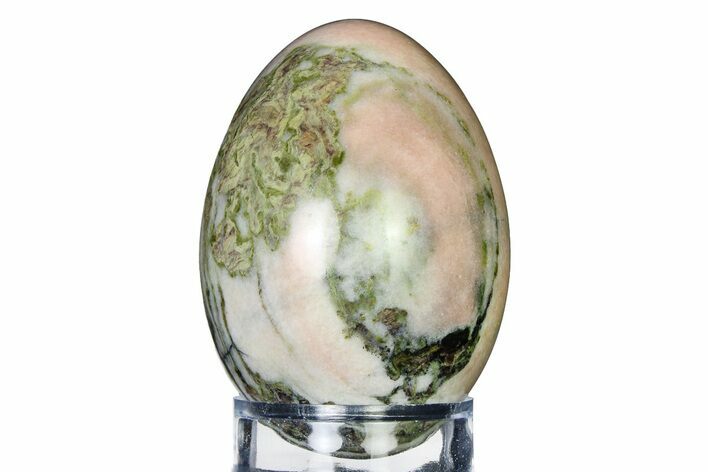 Polished Pink Harquahala Marble Egg - Arizona #322424